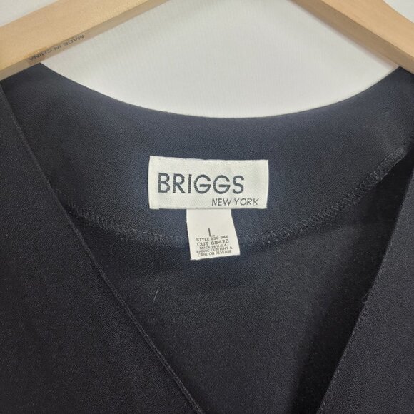 BRIGGS New York Black Long Side Slit Tank Tunic - Picture 7 of 11